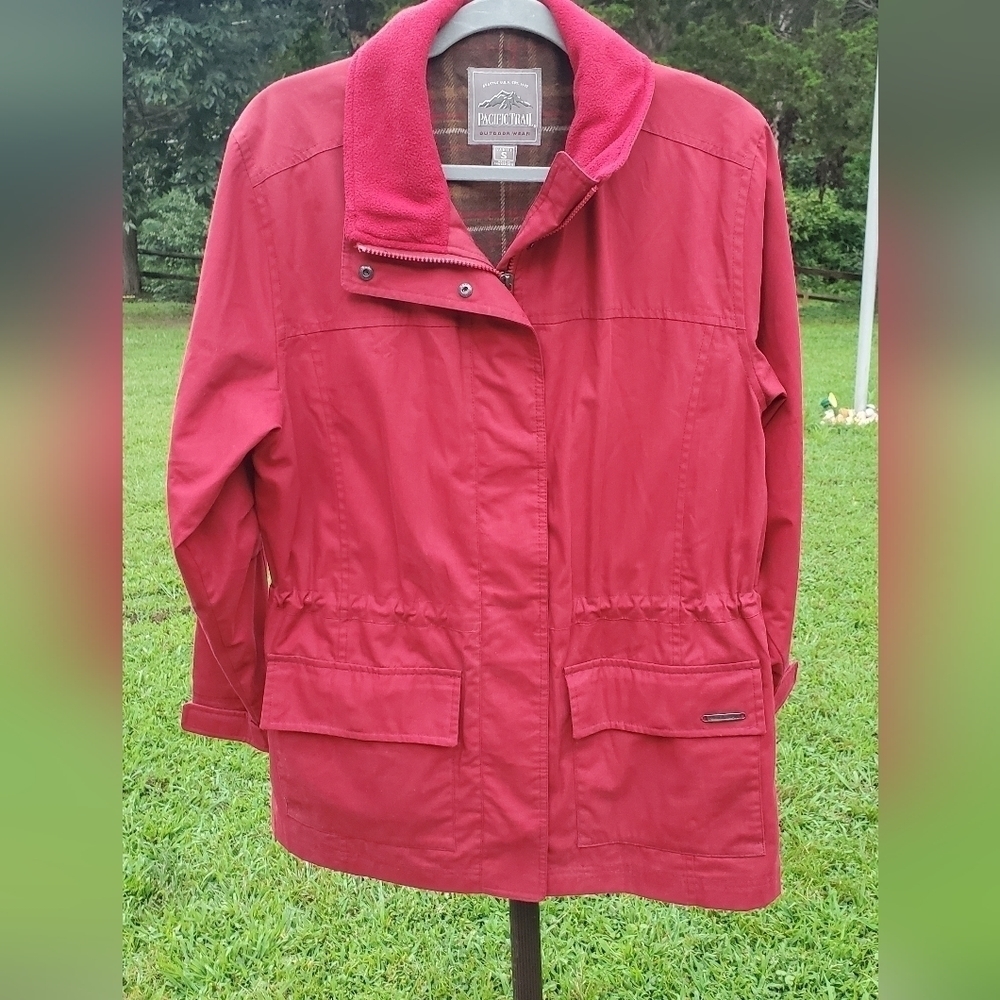 Pacific Trail Outdoor Wear Lined Red Women Jacket‎ Coat Size Small